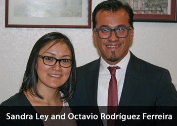 Sandra Ley and Octavio Rodríguez Ferreira